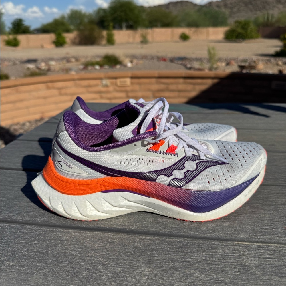 Running shoes Saucony ENDORPHIN SPEED 4 wmns size 8 purple and orange